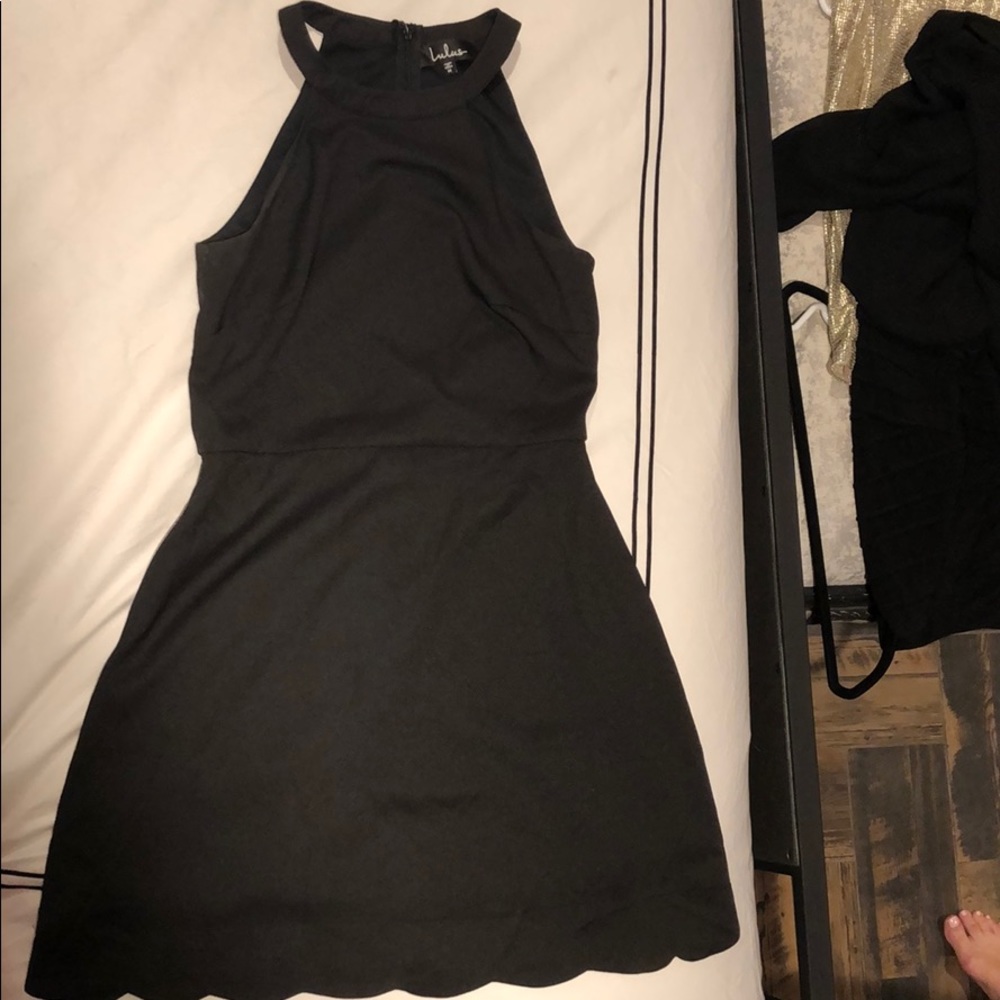 Black altered dress.
